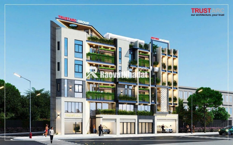 GẤP GẤP bán CHDV mới xây 210m2 Tân Phú trục đường Trần Tấn 22 phòng cao cấp
