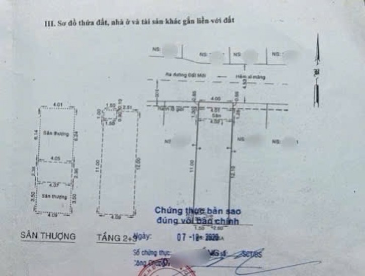 ĐẤT MỚI - BÌNH TRỊ ĐÔNG - GIÁP TÂN PHÚ - HẺM ÔTÔ THÔNG - SÁT MẶT TIỀN - 58M2 - 4 TẦNG - SỔ ĐẸP VUÔNG VỨC HOÀN CÔNG ĐỦ - CHỈ HƠN 6 TỶ CÒN TL