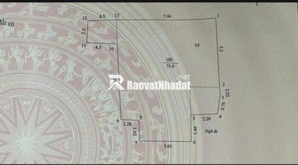 Bán nhà riêng ngõ 26 Cự Lộc Thanh Xuân 76m2x 3 tầng giá 12 tỷ thoả thuận nhẹ