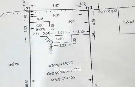 Bán Nhà Hẻm Xe Hơi 60/2/9 Ung Văn Khiêm, phường 25, quận Bình Thạnh
