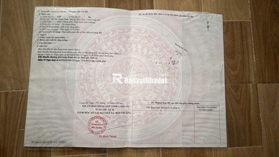 Bán nhà chính chủ - sổ hồng riêng , đg nhựa 12m