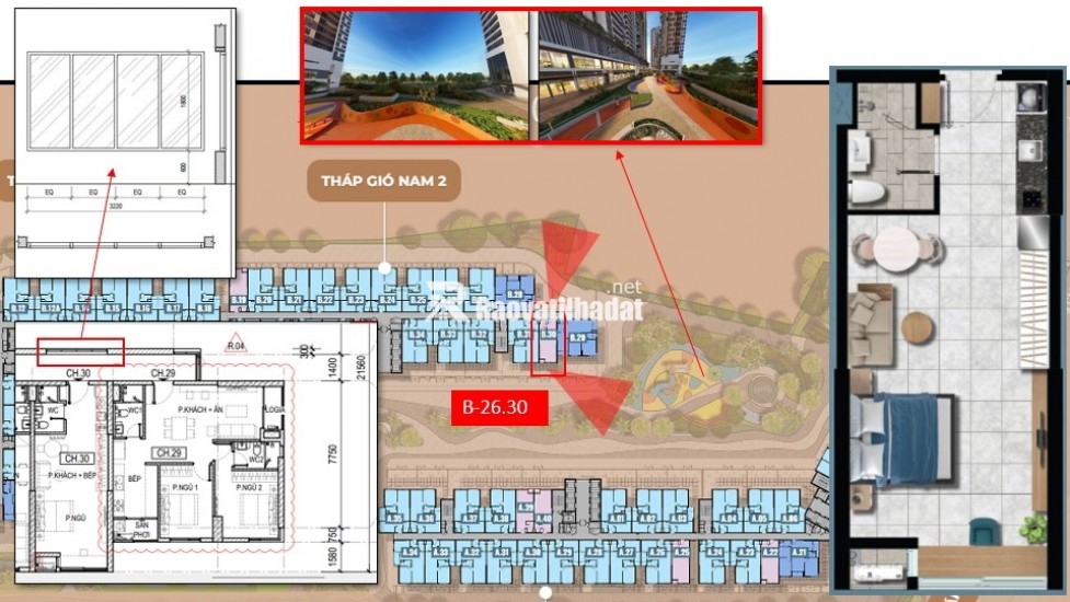 Bán lỗ căn Studio đẹp nhất dự án The Gió Riverside so với giá chủ đầu tư công bố