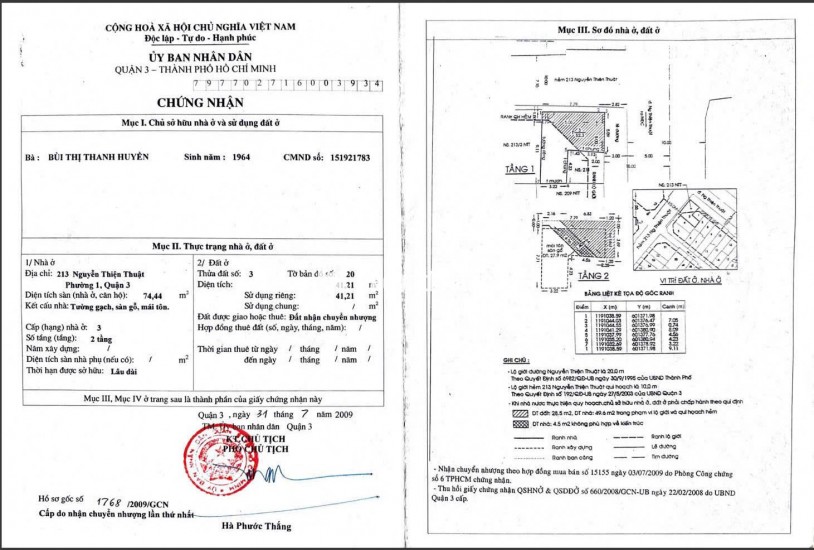 Chính Chủ Bán Mặt Tiền Nguyễn Thiện Thuật, P.1, Q.3: (5x7.8m), Giá Tốt 22,9 Tỷ!
