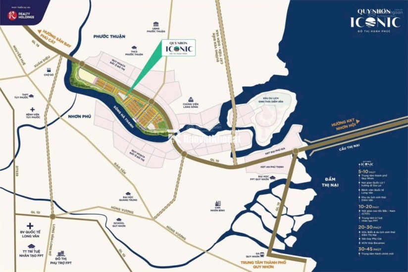 Bán  đất dự án đẹp ở mặt tiền QL19 Quy Nhơn Giá chỉ từ 2,2 tỷ/lô diện tích 80m2, Hỗ trợ trả góp không lãi suất