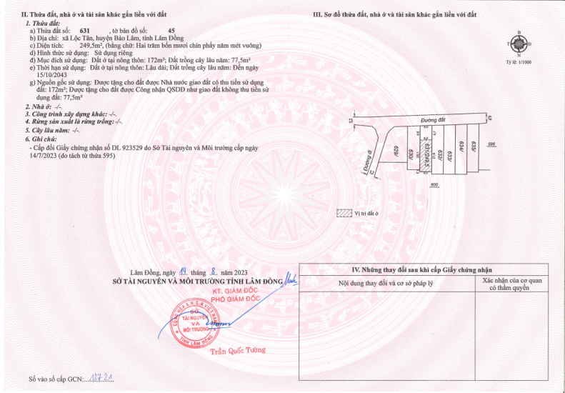 Sở hữu lô đất 341.4 m² đất đồi view siêu đẹp – vị trí đắt giá trên trục Lý Thái Tổ Lộc Tân, cơ hội sinh lời bền vững