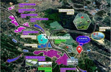 Khu đất tại Phú Thành, Lạc Thủy, Hòa Bình. Điểm nhấn vị trí nằm sát các Resort và CCN lớn trọng điểm tại Phú Thành