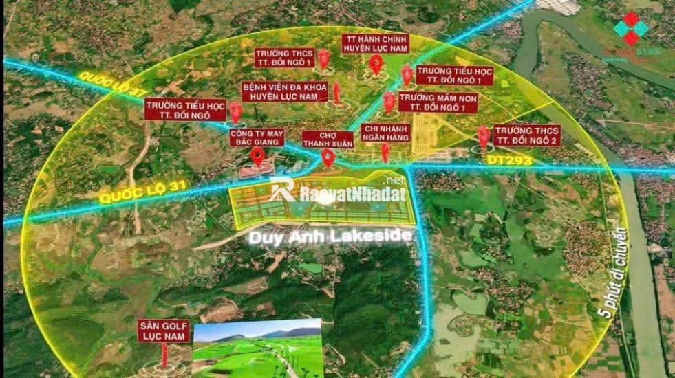 Bán ĐN dự án view đẹp, 3,1 tỷ, 85m2 tại Khu đô thị mới Đồng Cửa,xã Lục Nam, Bắc Ninh