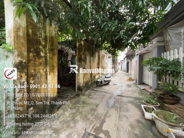 Chính chủ cần bán nhà kiệt Võ Văn Kiệt, Phước Mỹ, Đà Nẵng.