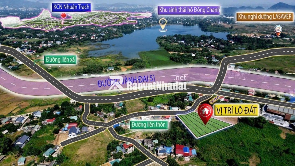 400-450m2 giá hơn 4 triệu/m2 Lương Sơn, Hòa Bình đầu tư dòng tiền KCN