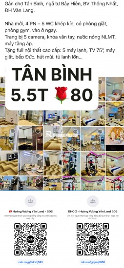 Bán nhà chính chủ Tân Bình đường Lạc Long Quân gần Chợ Tân Bình sát Sân Bay Tân Sơn Nhất