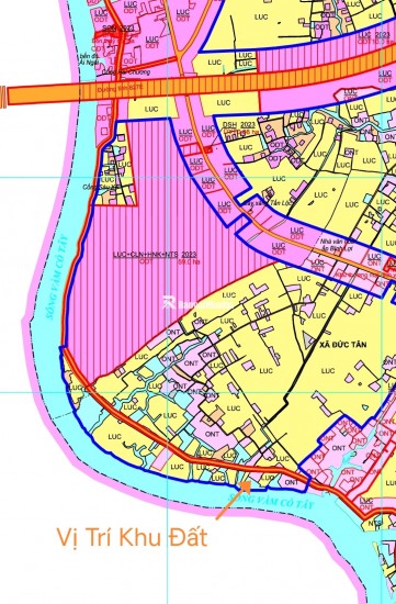 Bán lô đất thổ phân lô mặt tiền đê bao giá 7,5 tỷ
