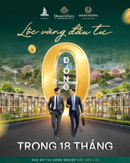Dragon Eden cơ hội đầu tư không gốc không lãi 18 tháng, lợi nhuận ổn định 20 năm. Vũ 0933910039