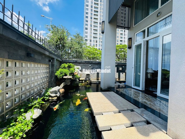 Bán biệt thự sân vườn Thủ Thiêm Villa,Thủ Đức - 75 tỷ, Hầm 4 tầng, hồ bơi, SHR