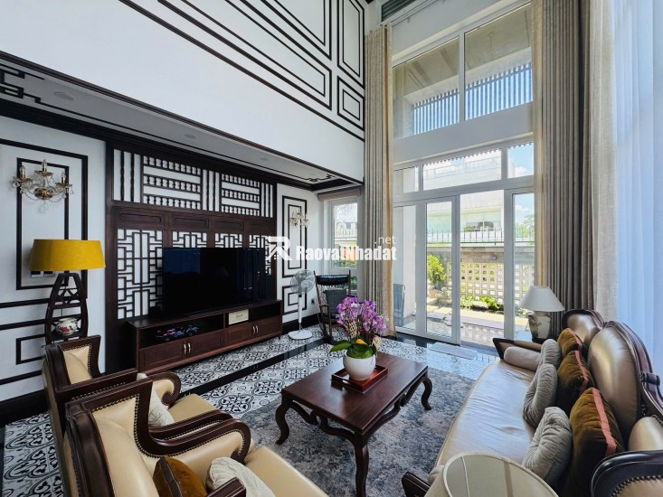 Bán biệt thự sân vườn Thủ Thiêm Villa,Thủ Đức - 75 tỷ, Hầm 4 tầng, hồ bơi, SHR