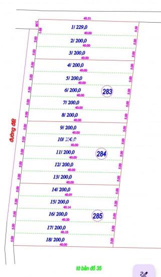 Đất nền chợ An Cơ 310 Triệu 200m2 Full thổ cư