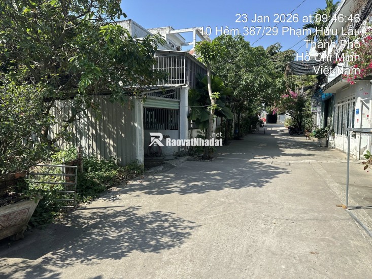 BÁN ĐẤT NHÀ BÈ - HẺM 387/29 PHẠM HỮU LẦU – 95M2 SỔ HỒNG RIÊNG 7.6 TỶ.  LH:0901727879.