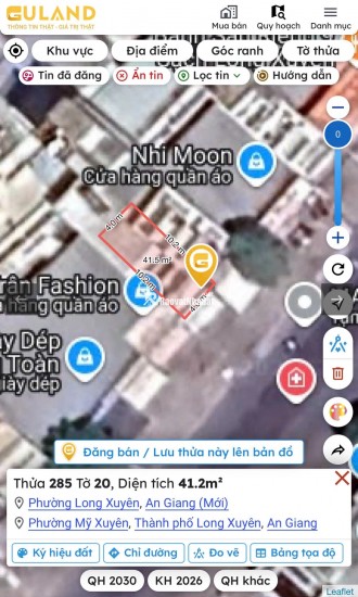 BÁN NHÀ MẶT TIỀN LÝ THÁI TỔ NỐI DÀI – TRUNG TÂM LONG XUYÊN – 41,2M2 – 6TỶXX. LH:0939073155.