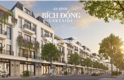 Bán lô liền kề Bích Động Lakeside – đường 19m – mặt tiền 6m  – diện tích 90m² – từ 63 triệu/m²