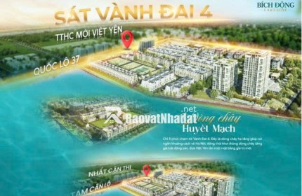 Bán lô liền kề Bích Động Lakeside - 114m2 – mặt đường 22m – giá chỉ từ 65 triệu/m²