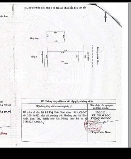 Mặt tiền An Hải Bắc 8 -Sơn Trà Đà Nẵng chưa đến 6 tỷ