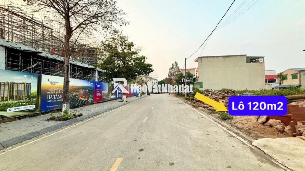 Chính Chủ Bán rẻ 120m2 Đối Diện 2 Tòa Chung Cư Khu Tái Định Cư Bắc Phú Cát - Đất Hòa Lạc giá Rẻ