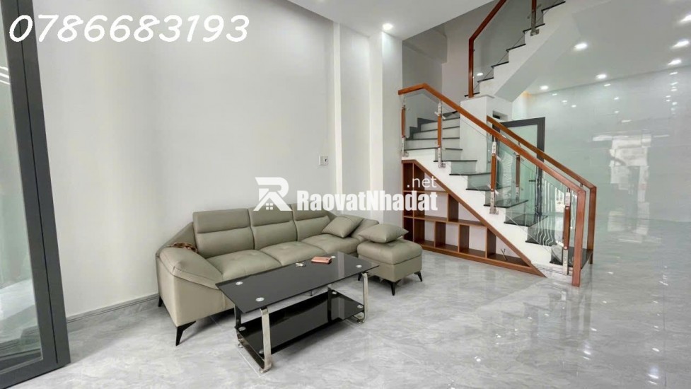 BÁN NHÀ HẺM THÔNG 5M ĐẶNG CHẤT GIÁP QUẬN 1, 5,  4PN - 3 TẦNG SỔ RIÊNG GIÁ 7.99 TỶ