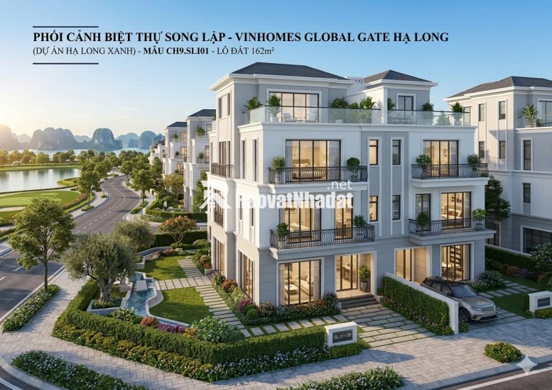 Tài sản khẳng định vị thế chủ nhân tại trung tâm Hạ Long - Song lập 162m², mặt tiền 9m, xây 4 tầng, thiết kế đẹp