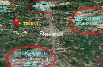 Đất đẹp xây nhà xung quanh đầy đủ tiện ích ngay trung tâm Chơn Thành