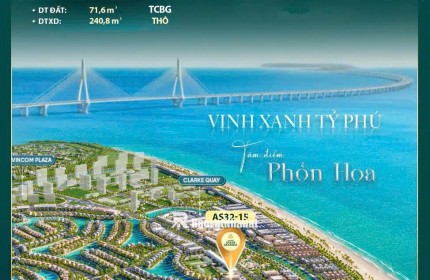 BÁN NHÀ TẠI VINHOMES GREEN PARADISE CẦN GIỜ DT: 5X15=75M2 SHR CHỈ 11,9 TỶ. LH:0916666313.