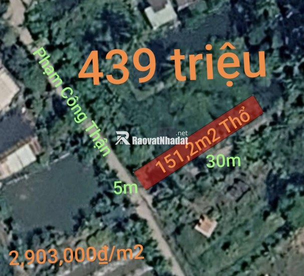 Bán lô đất thổ giá đầu tư gần Quốc Lộ 50B giá 439 triệu