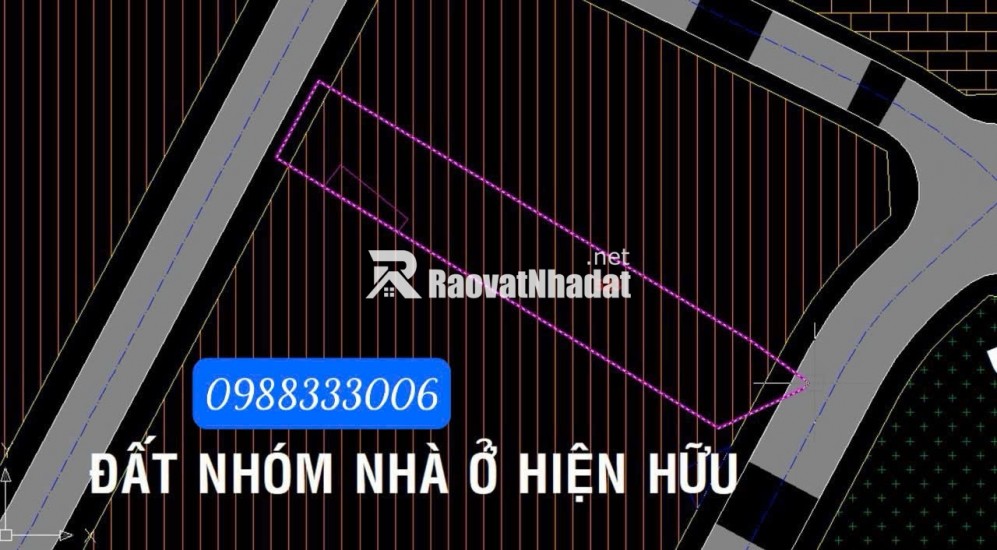 BÁN ĐẤT MT ĐƯỜNG BẦU GIÃ, CỦ CHI - DT 1.529,4M2 - SHR - 17TR/M2. LH:0988333006.