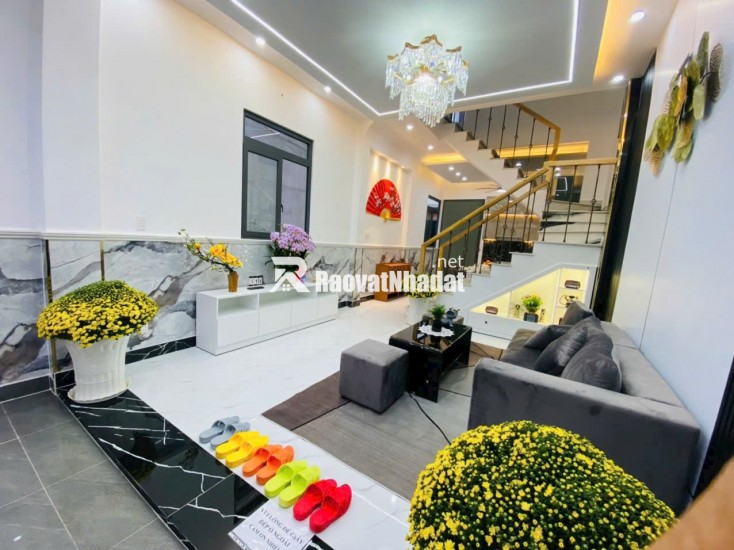 6,350 TỶ CÓ NHÀ MỚI FULL NỘI THẤT HUỲNH TẤN PHÁT, NHÀ BÈ (4X13) 3 TẦNG - 5PN - SỔ HỒNG RIÊNG