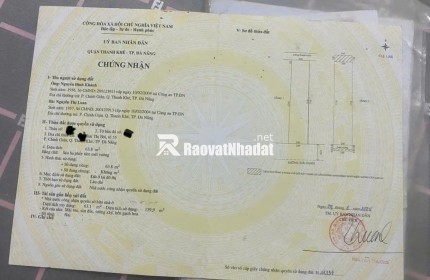BÁN NHÀ TẠI THANH KHÊ, ĐÀ NẴNG DT 63,8M2 - SHR - CHỈ 7.5 TỶ. LH:0935218919.