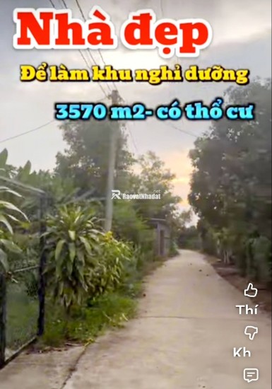 NHÀ VƯỜN ĐỊNH QUÁN 3570m2 nhiều cây trái ao hồ chỉ 3 tỷ