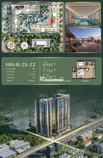 CĂN 1PN- HHB-24-22 - HANOI SEASONS GARDEN : ĐẲNG CẤP SỐNG SANG GIỮA LÒNG HÀ NỘI