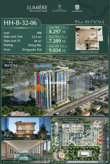  HH-B-04-15A – CĂN GÓC 3PN+1MR - HANOI SEASON GARDEN: THIÊN ĐƯỜNG GIỮA CHỐN ĐÔ THỊ NÁO NHIỆT
