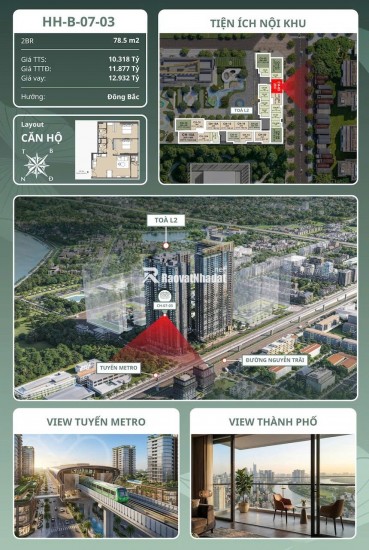  CĂN 2PN HƯỚNG ĐÔNG BẮC VIEW NGUYỄN TRÃI – LỰA CHỌN PHÙ HỢP CHO KHÁCH HÀNG ƯA CHUỘNG VỊ TRÍ TRUNG TÂM
