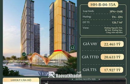  SIÊU PHẨM GỌI TÊN CĂN 3PN+1 MASTERISE – LUMIÈRE HANOI SEASONS GARDEN