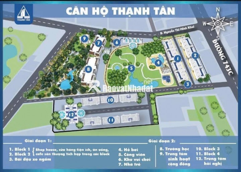 Căn hộ view hồ bơi gần làng đại học, khu công nghiệp