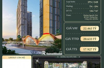  HOT DEAL 3PN+1 GIỎ HÀNG HIẾM – LUMIÈRE HANOI SEASONS GARDEN 