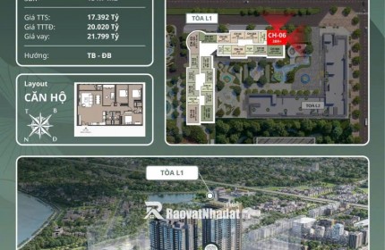  SIÊU PHẨM CĂN GÓC 3BR+  VIEW TUYẾN METRO TẠI MASTERISE HANOI SEASONS GARDEN  - KHÔNG CHỐT LÀ HỐI HẬN