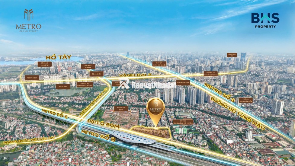 Mở bán nhà phố 2 mặt tiền trung tâm Mỹ Đình Grand Street