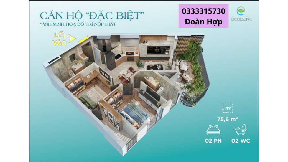 Khám phá nhà phố vườn tại Eco Palace