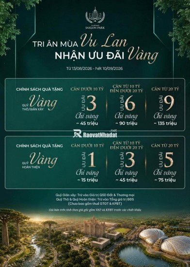 Nhà phố mặt tiền Vinhomes Saigon Park- căn 4 tầng kế góc 80m2 - chỉ 4,78 tỷ (full 100%)