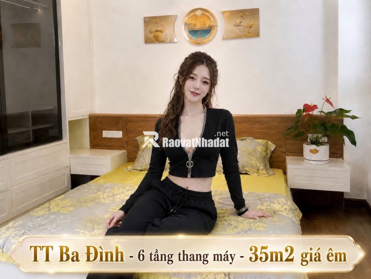 TRUNG TÂM BA ĐÌNH- 6 TẦNG THANG MÁY , LÔ GÓC, NHÀ MỚI ĐẸP