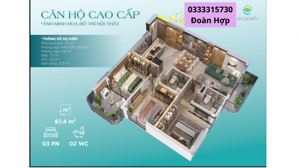 Khám phá nhà phố vườn tại Eco Palace