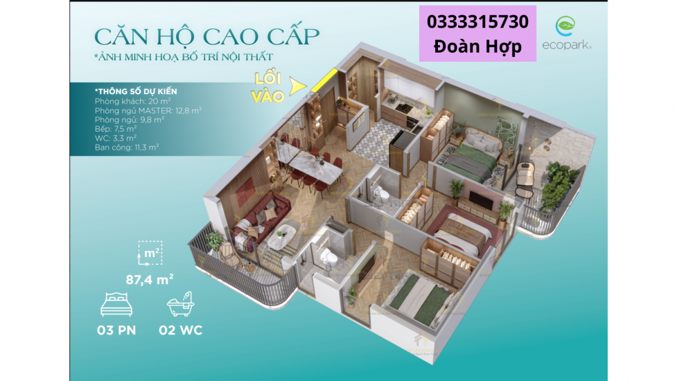 Khám phá nhà phố vườn tại Eco Palace