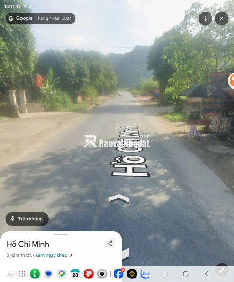 Chính chủ bán lô mặt ĐT15 104m2 giá cắt lỗ 268tr - 2 lô mặt tiền 10m