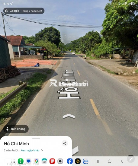 Chính chủ bán lô mặt ĐT15 104m2 giá cắt lỗ 268tr - 2 lô mặt tiền 10m