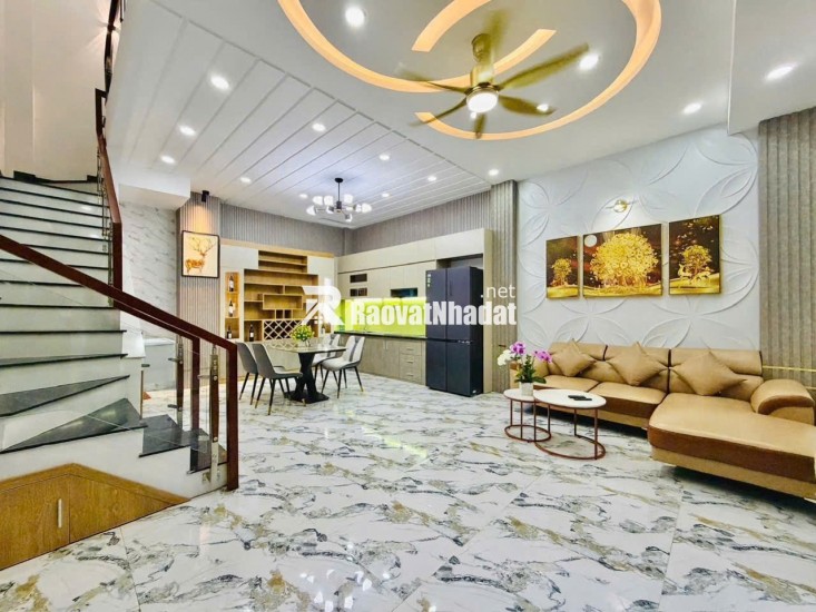 (HIẾM)Bán nhà mặt tiền 1T2L, đương Huỳnh Tấn Phát, 60m2, hẻm xe hơi né nhau, giá nhỉnh 4 tỷ